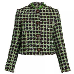 NWT ETRO TWEET CHECK Jacket 🖤💚